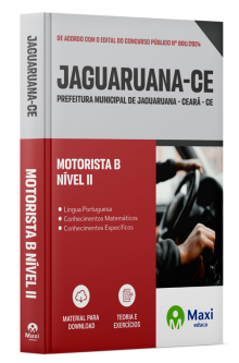 Apostila Prefeitura de Jaguaruana - CE - 2024