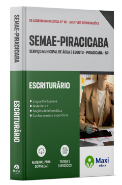 Apostila SEMAE Piracicaba - SP - 2024