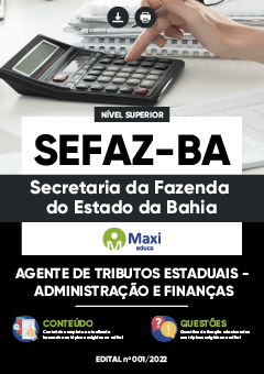 Apostila Secretaria da Fazenda do Estado da Bahia - SEFAZ-BA