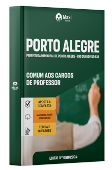 Apostila Prefeitura Municipal de Porto Alegre - RS - 2024