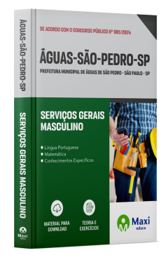 Apostila Prefeitura de Águas de São Pedro - SP - 2024