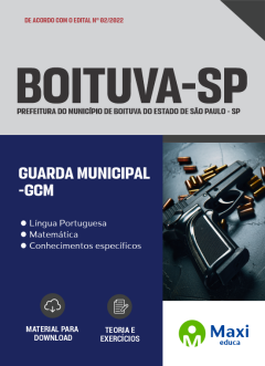 Apostila Prefeitura de Boituva - SP 2022