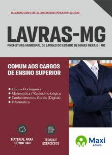 Apostila Prefeitura de Lavras-MG 2022