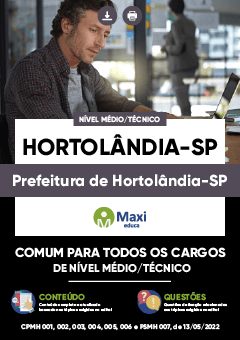COMUM PARA TODOS OS CARGOS DE NÍVEL MÉDIO/ TÉCNICO