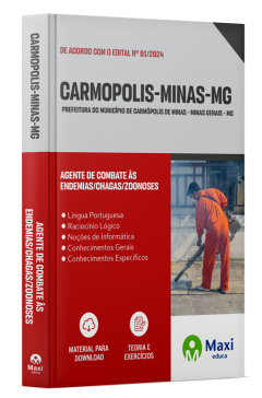 Apostila Prefeitura de Carmópolis de Minas - MG - 2024
