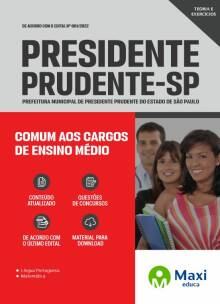 Apostila Prefeitura de Presidente Prudente-SP 2022