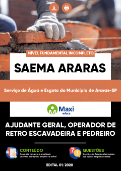 Apostila Serviço de Água e Esgoto do Município de Araras-SP - SAEMA Araras