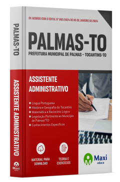 Apostila Prefeitura de Palmas - TO - 2024