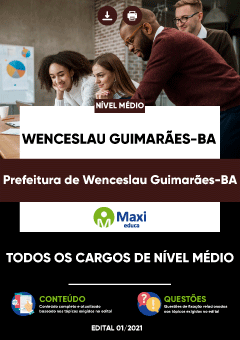 Apostila Prefeitura de Wenceslau Guimarães-BA
