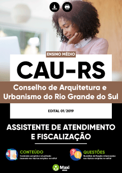 Apostila Digital em PDF do Conselho de Arquitetura e Urbanismo do Rio Grande do Sul - CAU-RS