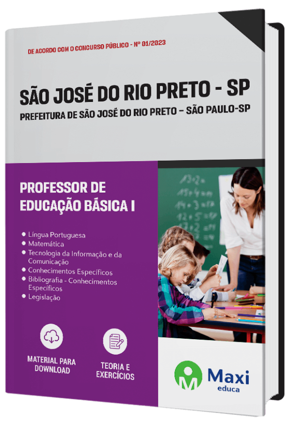 - Apostila Prefeitura de São José do Rio Preto - SP - 2023 Professor de Educação Básica I