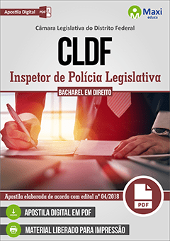 Apostila Digital em PDF da Câmara Legislativa do Distrito Federal - CLDF