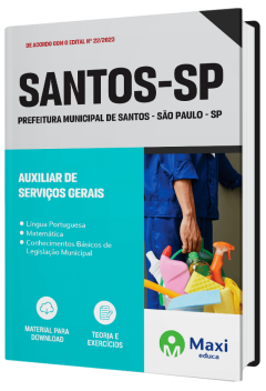 Apostila Prefeitura de Santos - SP - 2023