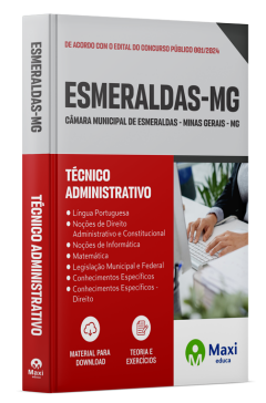 Apostila Câmara de Esmeraldas - MG - 2024