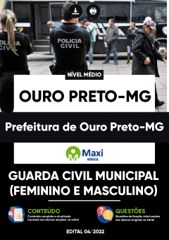 Apostila Prefeitura de Ouro Preto-MG 2022