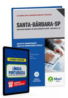 Apostila Prefeitura de Santa Bárbara d'Oeste - SP - 2023