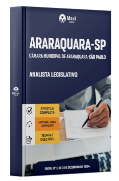 Apostila Câmara de Araraquara-SP 2024