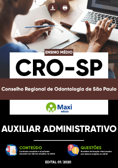 Apostila Conselho Regional de Odontologia de São Paulo - CRO-SP