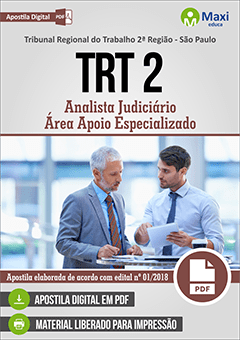 Apostila Digital em PDF do Tribunal Regional do Trabalho 2ª Região - São Paulo - TRT 2
