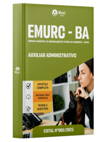 Apostila EMURC - Empresa Municipal de Urbanização de Vitória da Conquista - BA