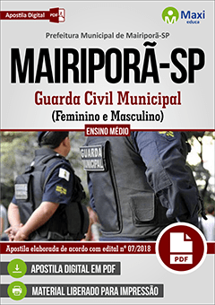 Apostila Digital em PDF da Prefeitura de Mairiporã-SP