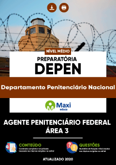 Apostila Preparatória Digital em PDF do Departamento Penitenciário Nacional - DEPEN