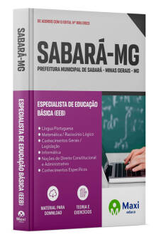 Apostila Prefeitura de Sabará - MG - 2024