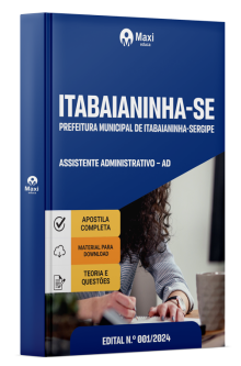 Apostila Prefeitura de Itabaianinha-SE 2024