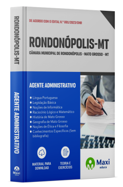 Apostila Câmara de Rondonópolis - MT - 2024