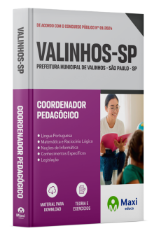 Apostila Prefeitura de Valinhos - SP - 2024