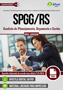 Apostila Secretaria de Planejamento, Governança e Gestão do Estado do Rio Grande do Sul - SPGG-RS
