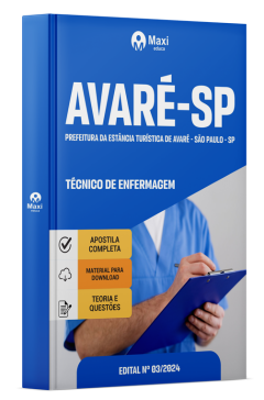 Apostila Prefeitura de Avaré-SP 2024