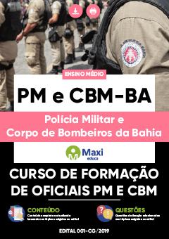 Apostila Digital em PDF da Polícia Militar e Corpo de Bombeiros da Bahia - PM e CBM-BA