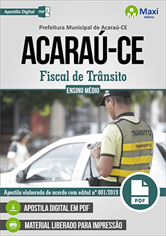Apostila Digital em PDF da Prefeitura de Acaraú-CE