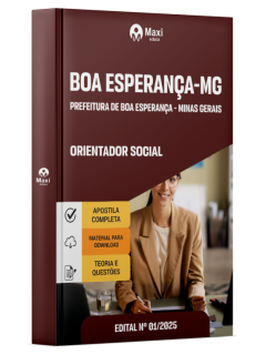 Apostila Prefeitura de Boa Esperança - MG - 2025