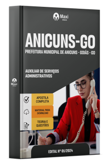 Apostila Prefeitura de Anicuns - GO - 2024