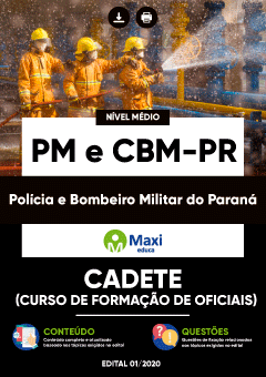 Apostila Digital em PDF da Polícia e Bombeiro Militar do Paraná - PM e CBM-PR