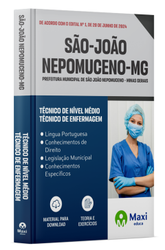 Apostila Prefeitura de São João Nepomuceno-MG 2024