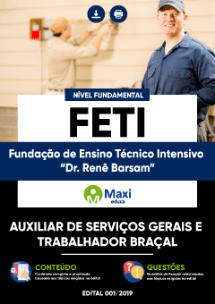 Apostila Fundação de Ensino Técnico Intensivo “Dr. Renê Barsam” - FETI