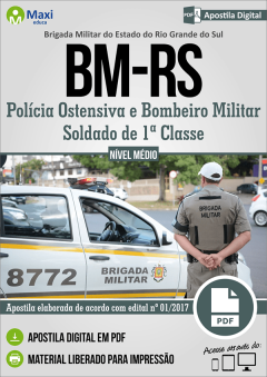 Apostila Digital em PDF da Brigada Militar do Estado do Rio Grande do Sul - BM-RS