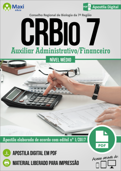 Apostila Digital em PDF do Conselho Regional de Biologia da 7ª Região (CRBio 7)