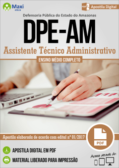 Apostila Digital em PDF da Defensoria Pública do Estado do Amazonas - DPE-AM
