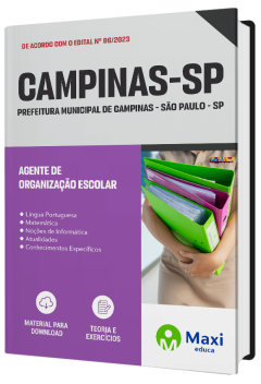 Apostila Prefeitura  de Campinas - SP - 2023