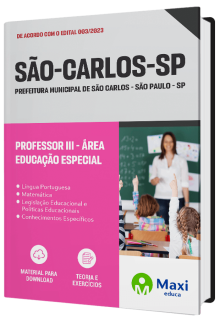 Apostila Prefeitura de São Carlos  - SP - 2023