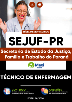 Apostila Secretaria de Estado da Justiça, Família e Trabalho do Paraná - SEJUF-PR