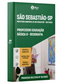 Apostila Prefeitura de São Sebastião - SP - 2025