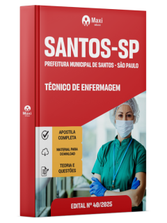 Apostila Prefeitura de Santos - SP - 2025