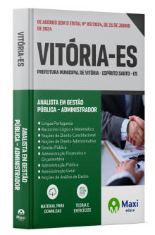 Apostila Prefeitura de Vitória - ES - 2024