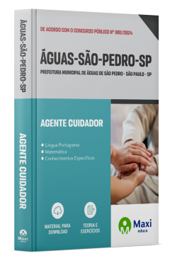 Apostila Prefeitura de Águas de São Pedro - SP - 2024