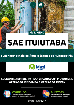 Apostila Superintendência de Água e Esgotos de Ituiutaba-MG - SAE ITUIUTABA